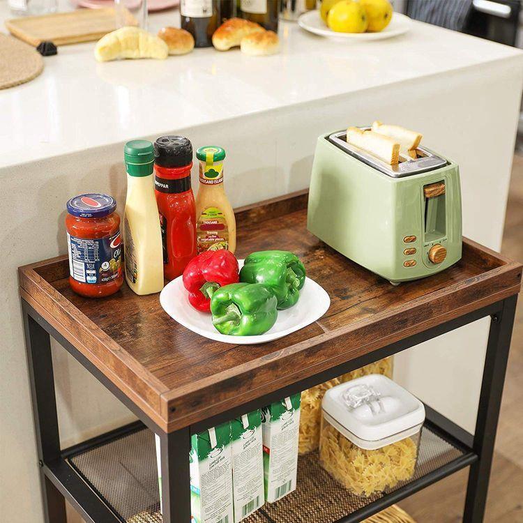 Mesh Shelves Kitchen Cart FredCo