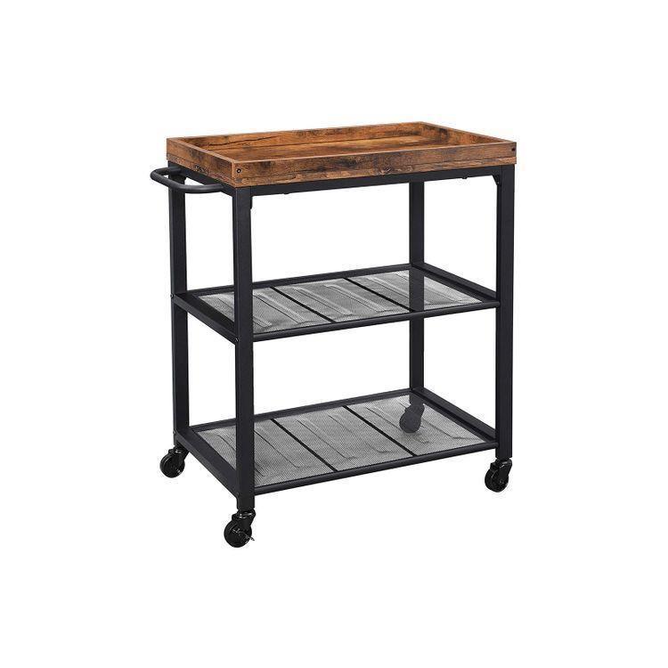 Mesh Shelves Kitchen Cart FredCo