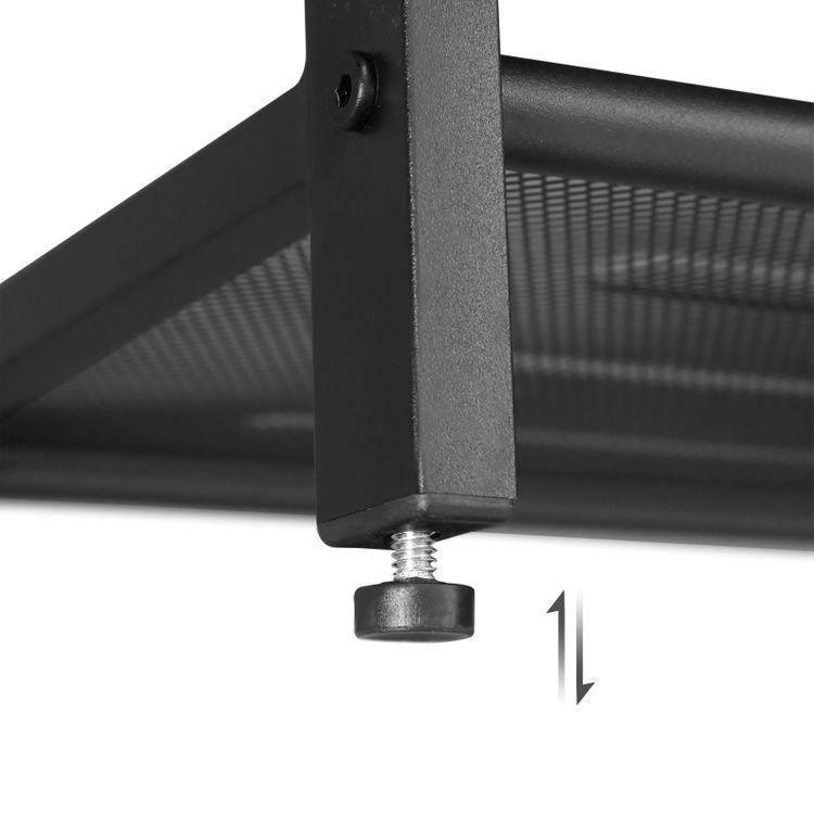 Mesh Shelves Shoe Bench FredCo