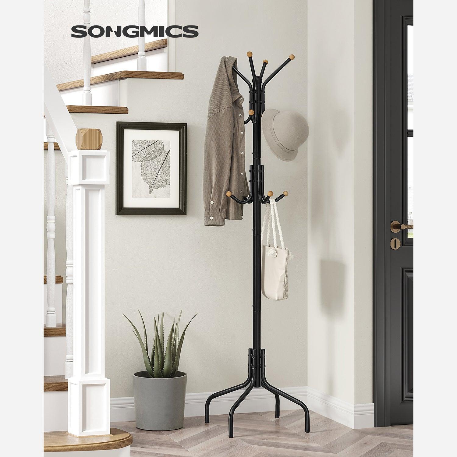 Metal Coat Rack with 12 Hooks FredCo