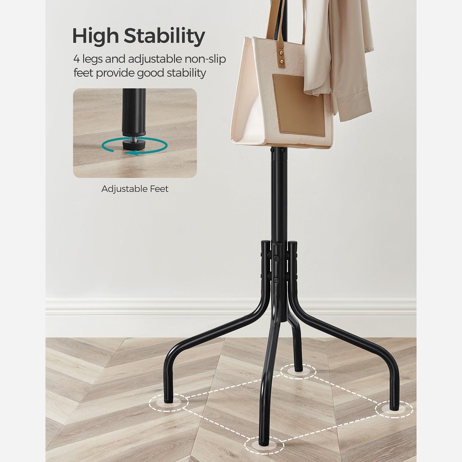 Metal Coat Rack with 12 Hooks FredCo