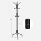 Metal Coat Rack with 12 Hooks FredCo
