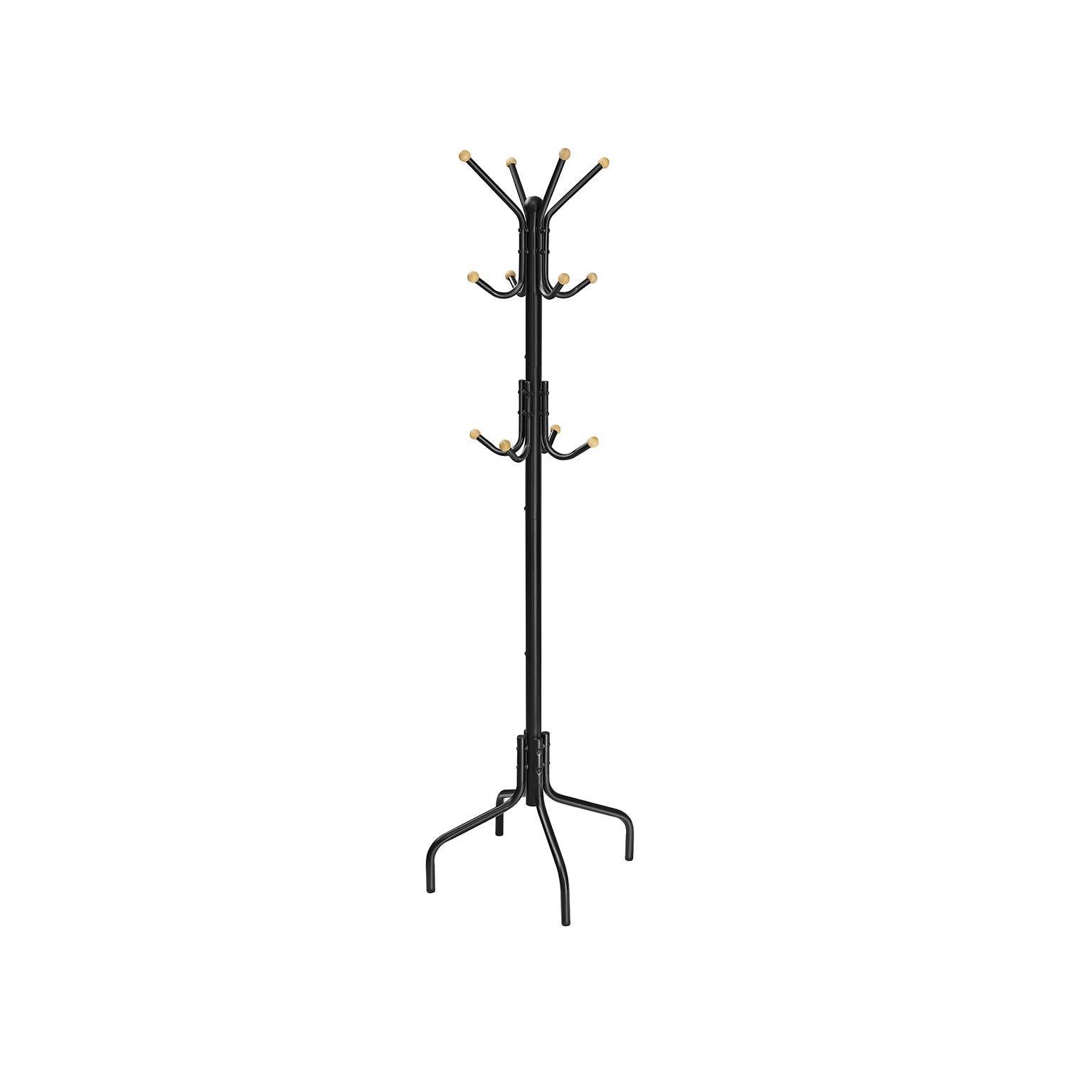 Metal Coat Rack with 12 Hooks FredCo