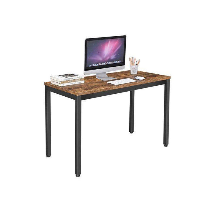 Metal Frame Computer Metal Frame Computer Desk 47.2L Rustic Brown
