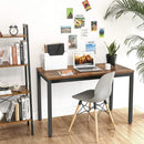 Metal Frame Computer Metal Frame Computer Desk 47.2L Rustic Brown