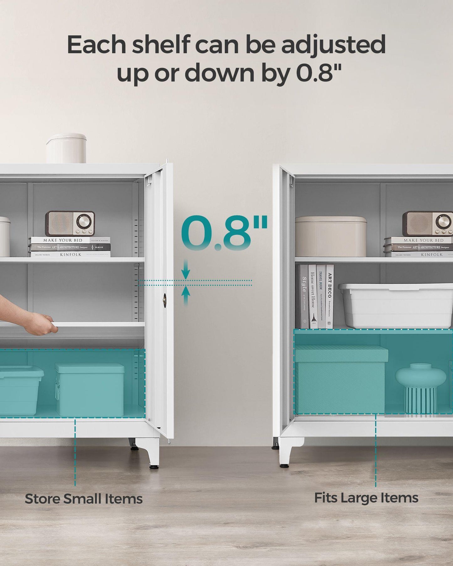 Metal Garage Cabinet with Doors and Shelves FredCo