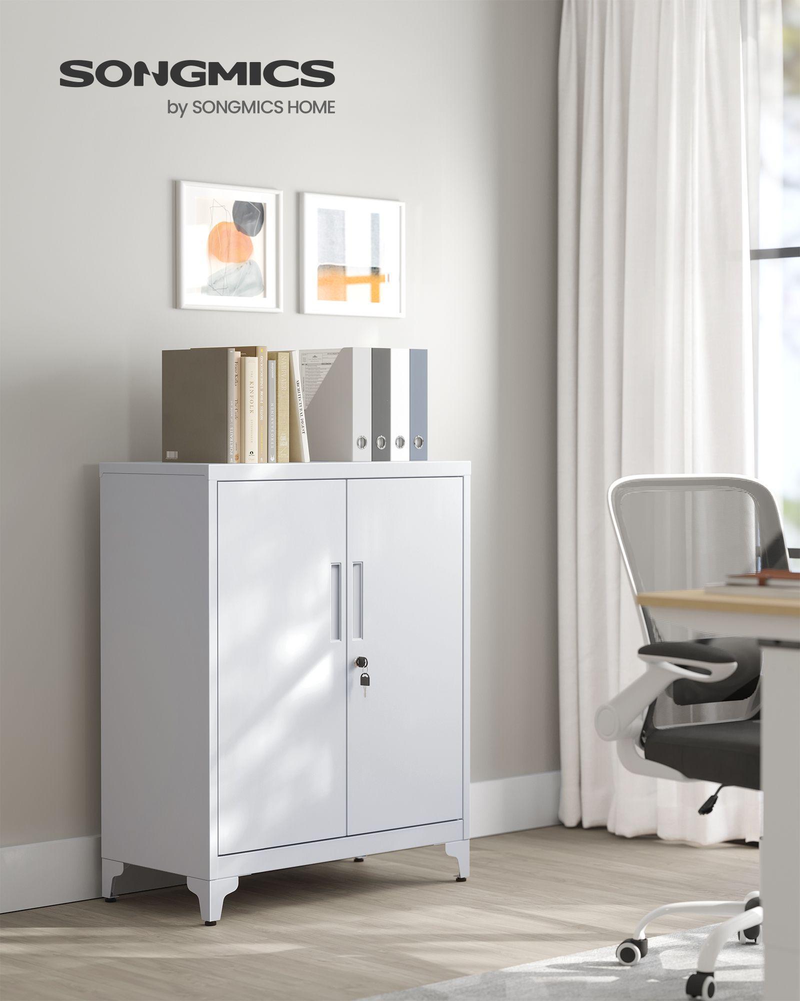 Metal Garage Cabinet with Doors and Shelves FredCo