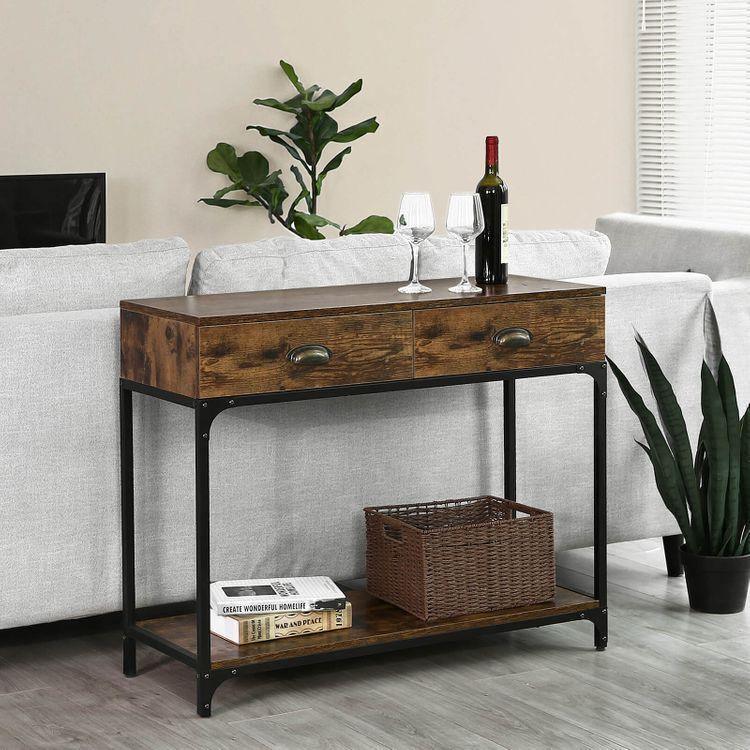 Metal Handles Console Table FredCo