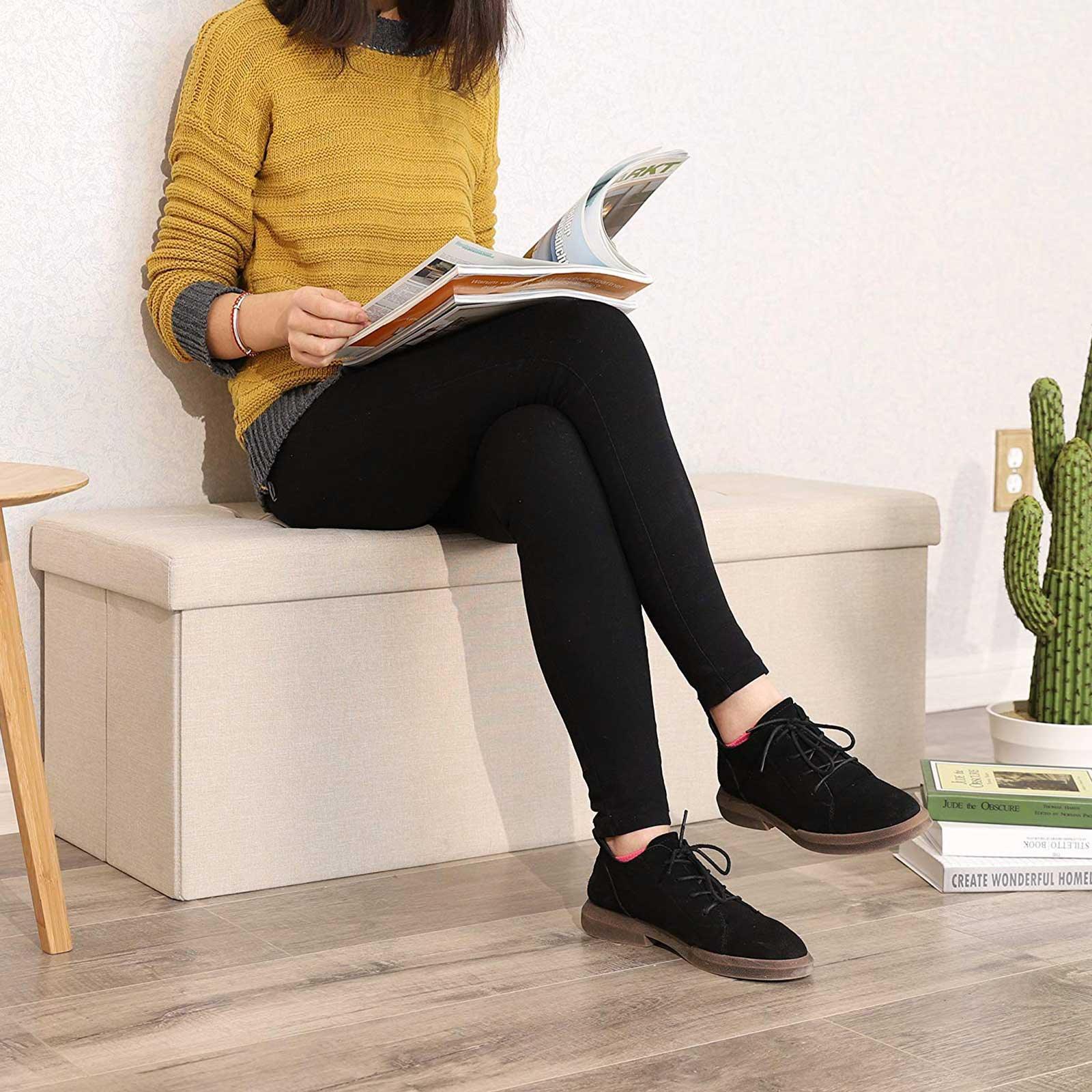 Metal Support Ottoman Bench FredCo