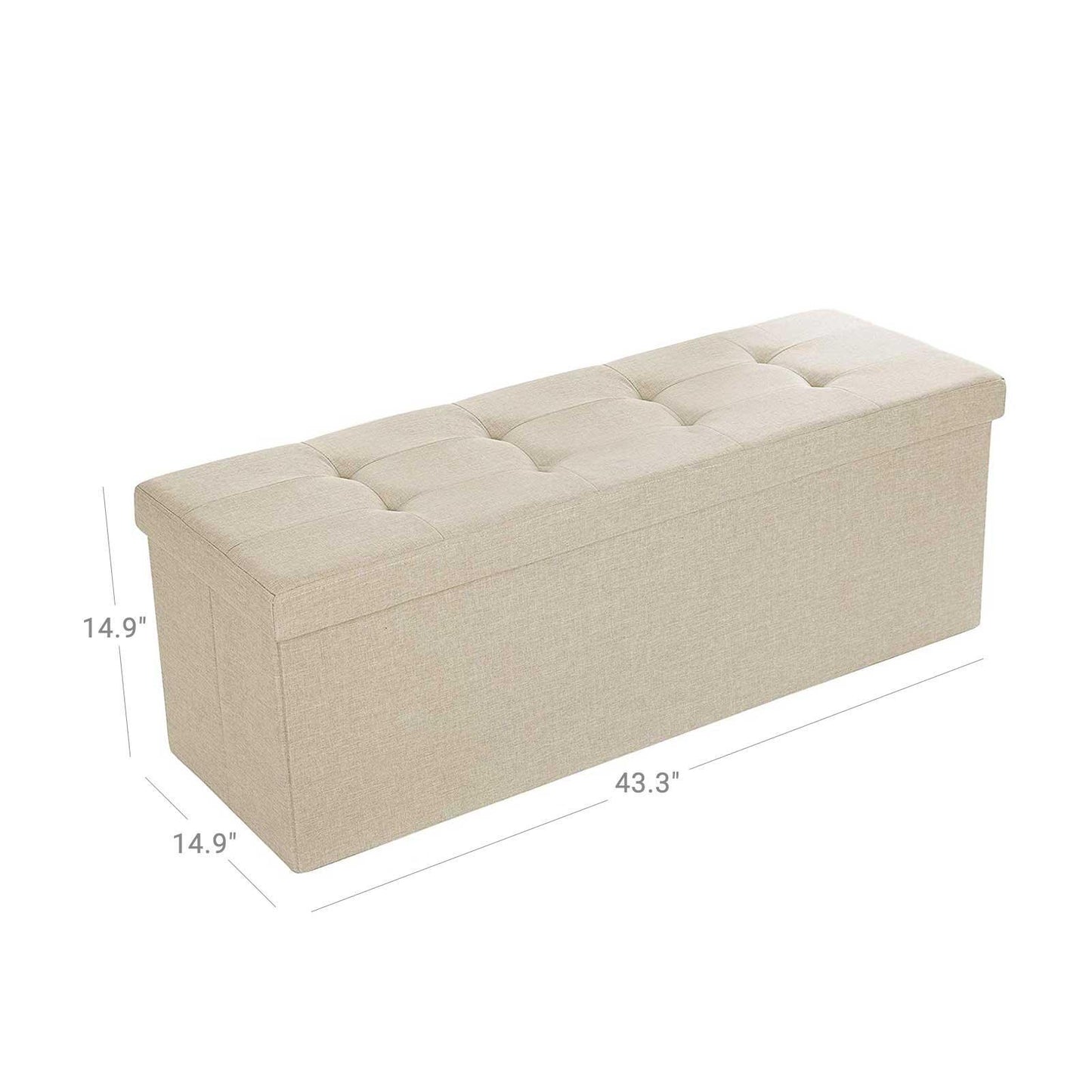 Metal Support Ottoman Bench FredCo