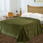 Metallic Polka Dot Print Fleece Throw Blanket FredCo