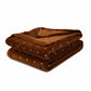 Metallic Polka Dot Print Fleece Throw Blanket FredCo