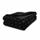 Metallic Polka Dot Print Fleece Throw Blanket FredCo