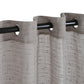 Meteorite Speckled Modern Sheer Grommet 2-Piece Curtain Panel Set FredCo