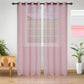 Meteorite Speckled Modern Sheer Grommet 2-Piece Curtain Panel Set FredCo