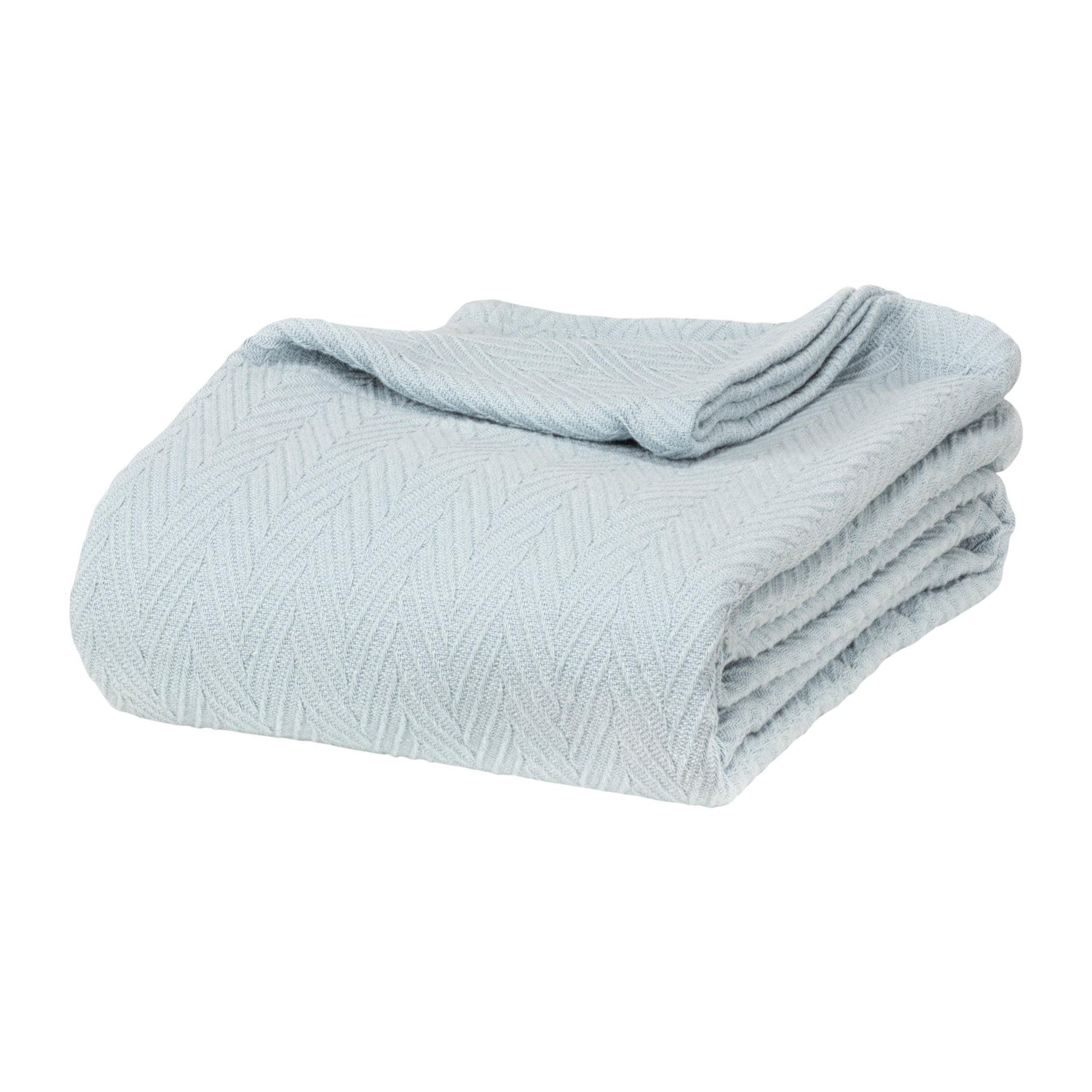 Metro All-Season 100% Cotton Thermal Woven Blanket FredCo