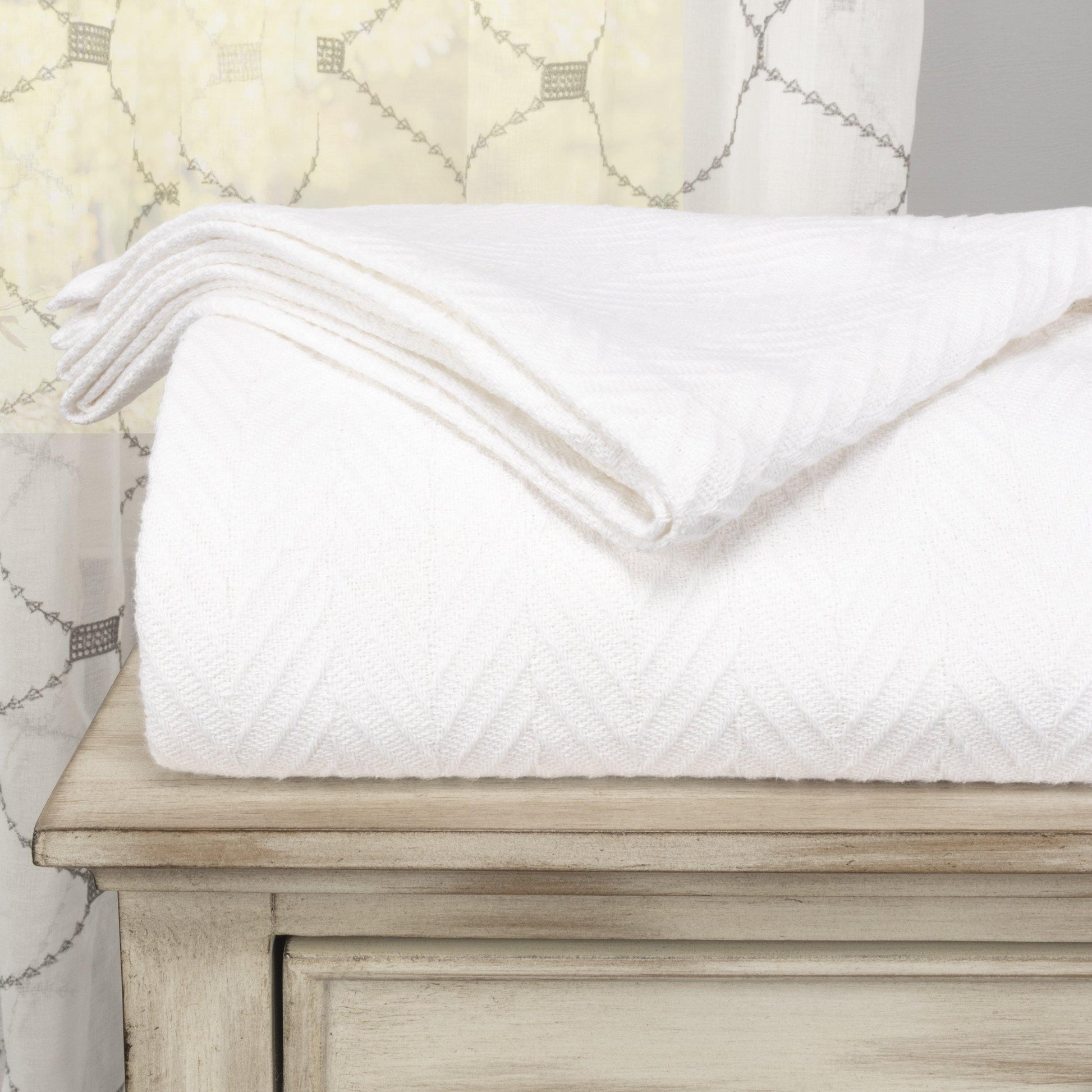 Metro All-Season 100% Cotton Thermal Woven Blanket FredCo
