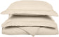 Microfiber Wrinkle-Resistant 6-line Embroidered Duvet Cover Pillow Sham Set FredCo