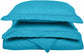 Microfiber Wrinkle-Resistant 6-line Embroidered Duvet Cover Pillow Sham Set FredCo