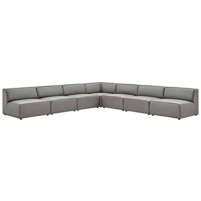 Mingle Vegan Leather 7-Piece Sectional Sofa, EEI-4797 FredCo