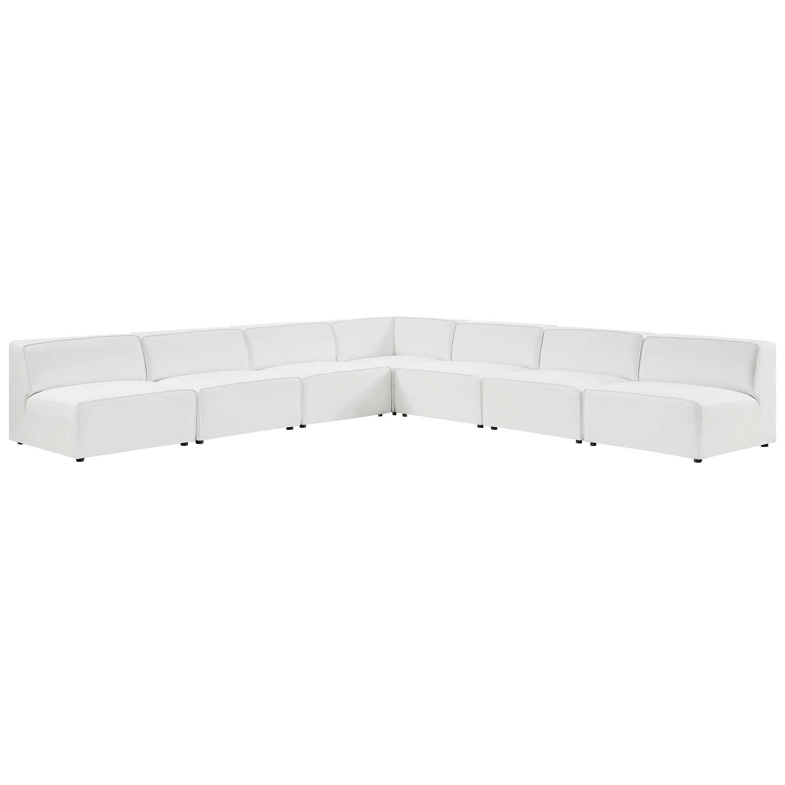 Mingle Vegan Leather 7-Piece Sectional Sofa, EEI-4797 FredCo