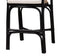 Miranda Modern Bohemian Two-Tone Black and Natural Brown Rattan Counter Stool FredCo