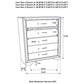 Miranda Platform Storage Bedroom Set Coaster Eastern King, 5 Piece FredCo