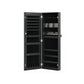 Mirror Jewelry Cabinet Armoire, Black FredCo