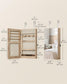 Mirror Jewelry Cabinet Armoire, Carmel Brown FredCo