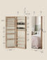Mirror Jewelry Cabinet Armoire, Toasted Oak FredCo