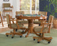 Mitchell 5-piece Game Table Set Amber and Brown 100951-S5 Coaster FredCo