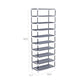 Mocha Shoe Tower Rack FredCo
