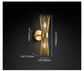 Modern 2-Light Wall Sconce In Wheat-Straw Lampshade FredCo