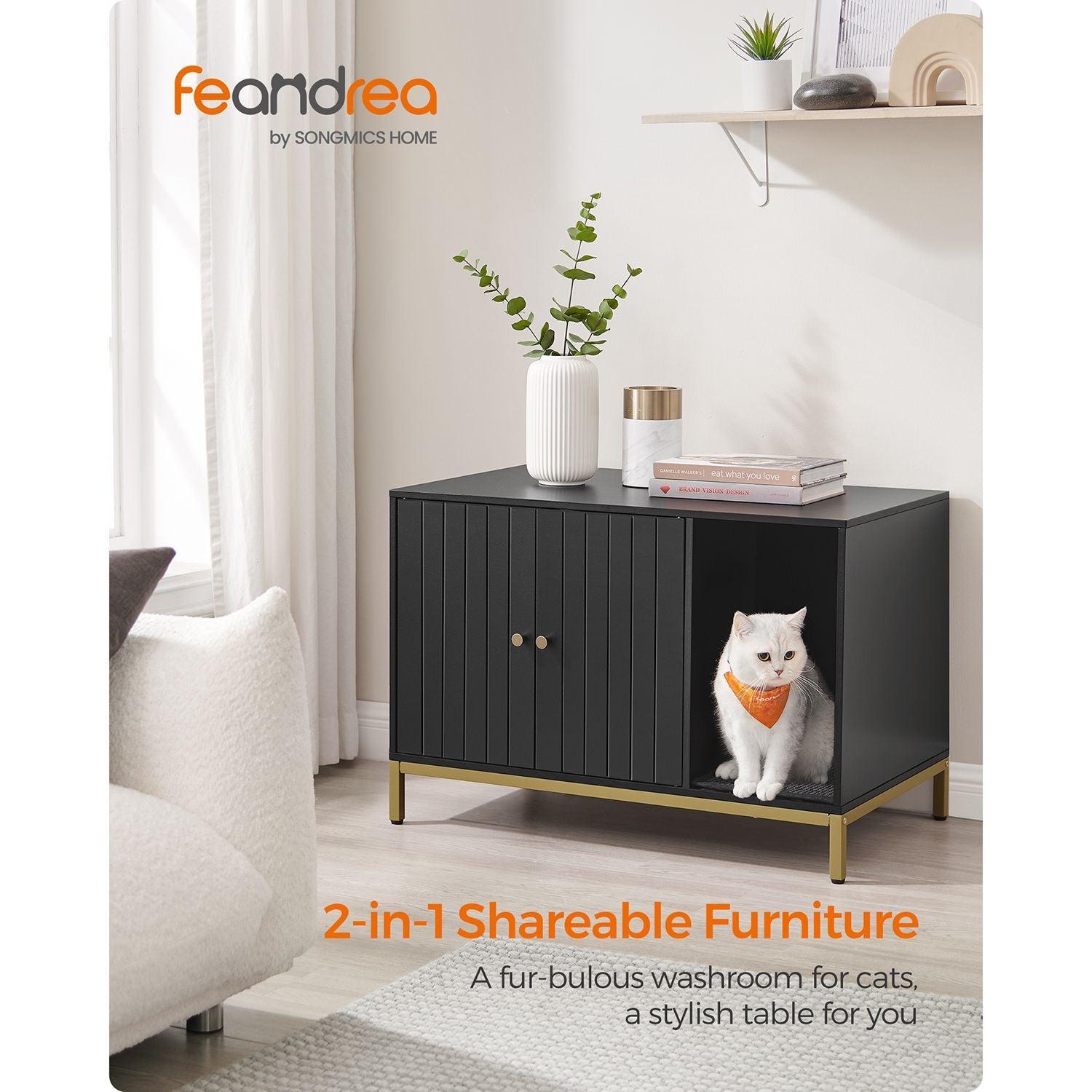 Modern Cat Litter Box Furniture Hidden FredCo