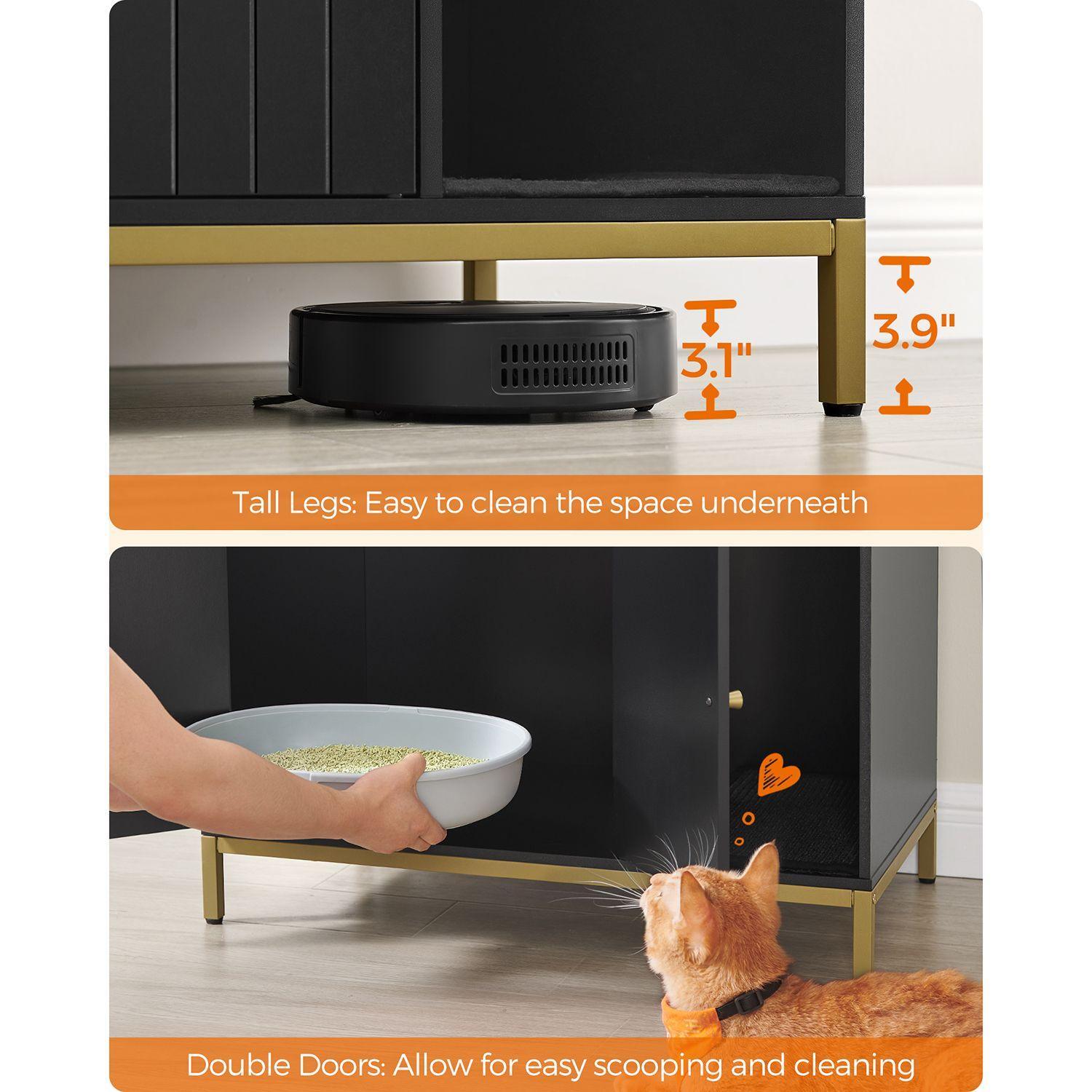 Modern Cat Litter Box Furniture Hidden FredCo