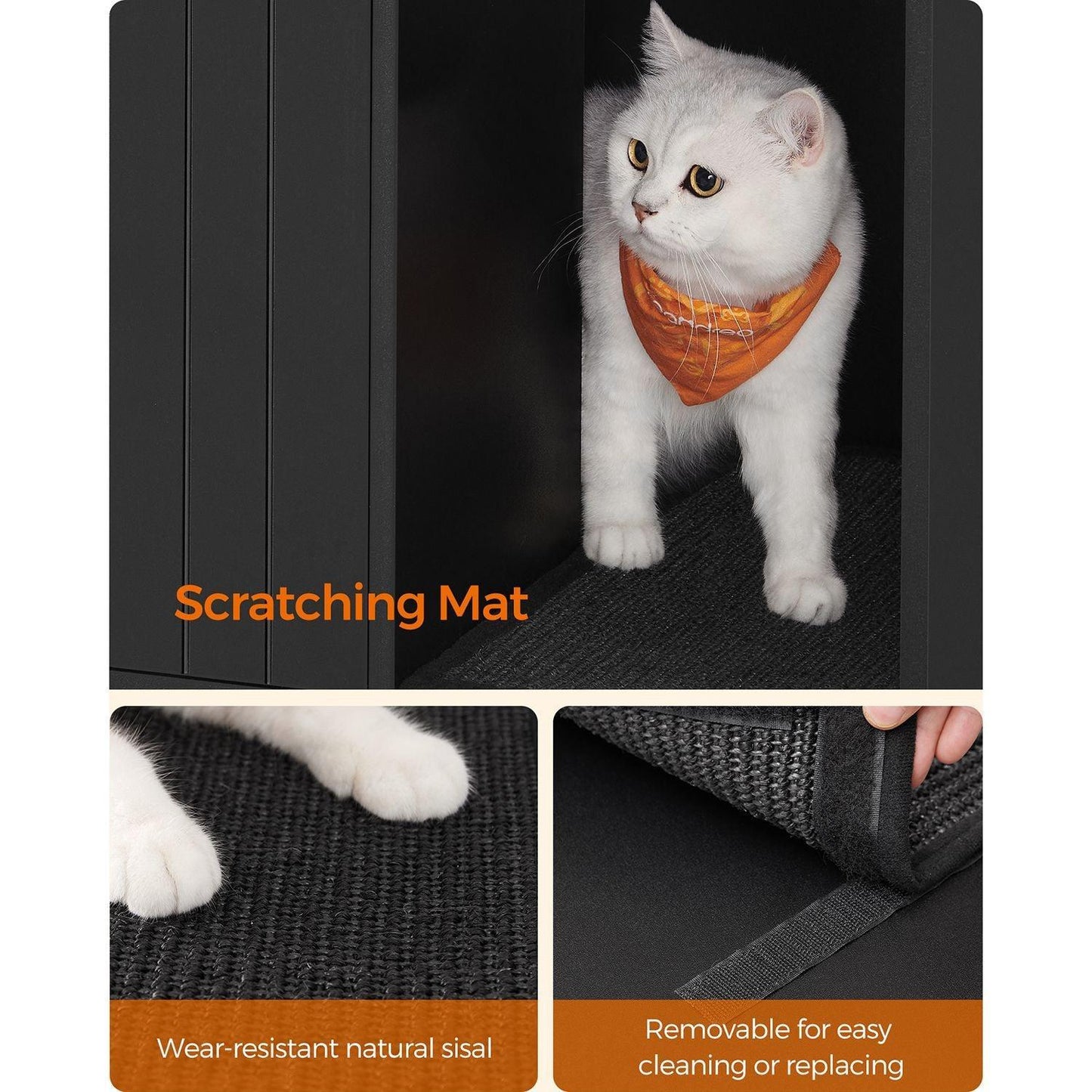 Modern Cat Litter Box Furniture Hidden FredCo
