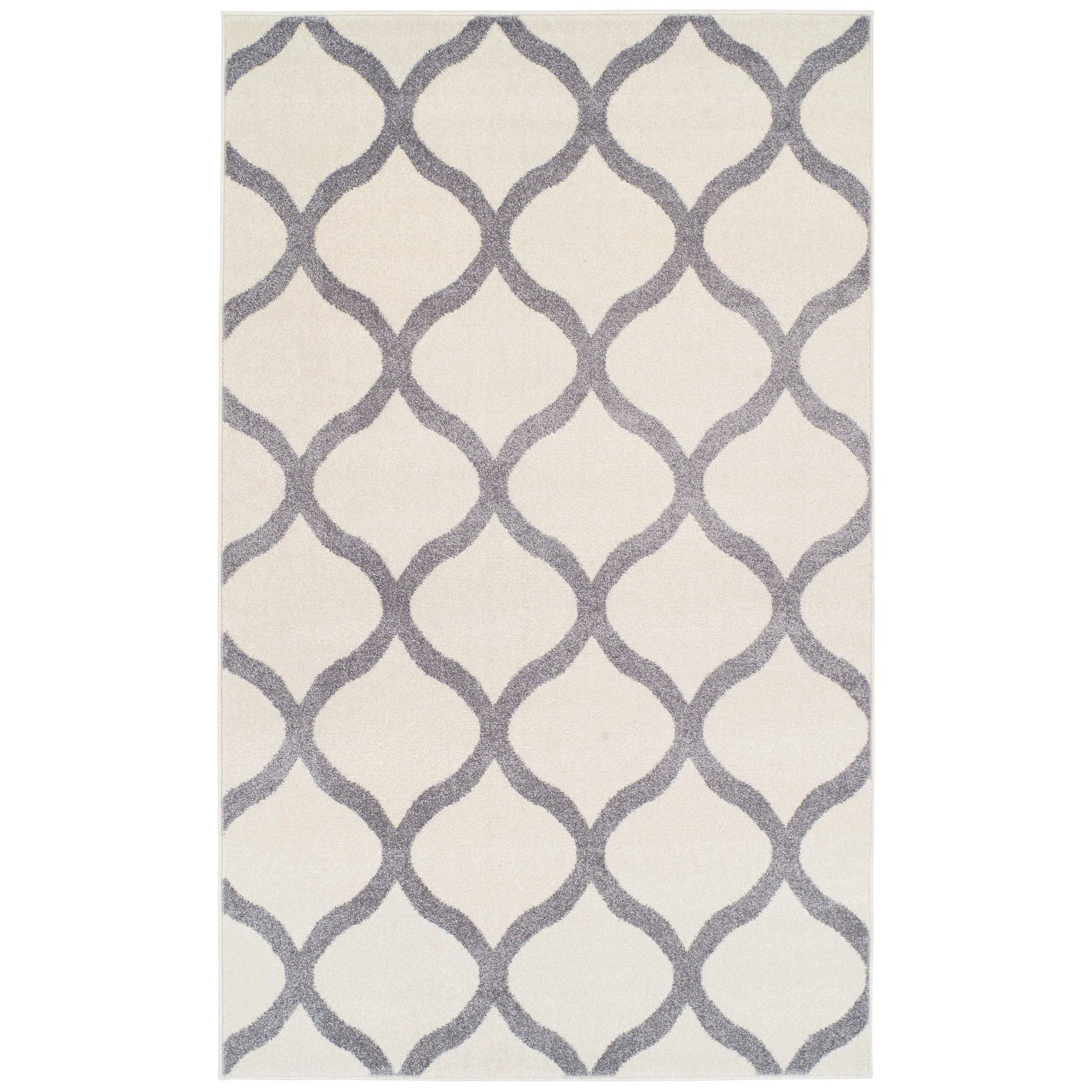 Modern Contemporary Oriental Trellis Rug FredCo