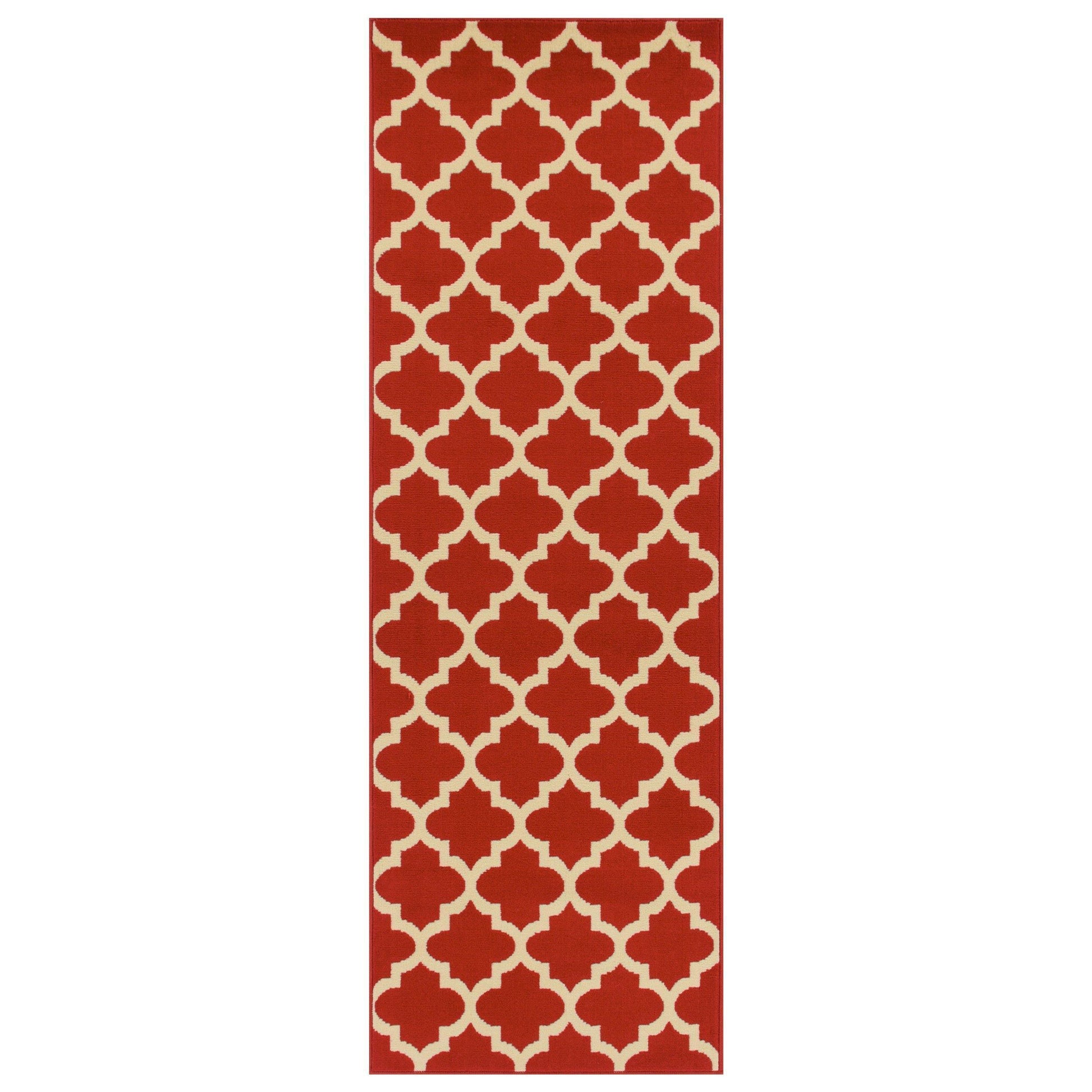 Modern Contemporary Quatrefoil Trellis Rug FredCo