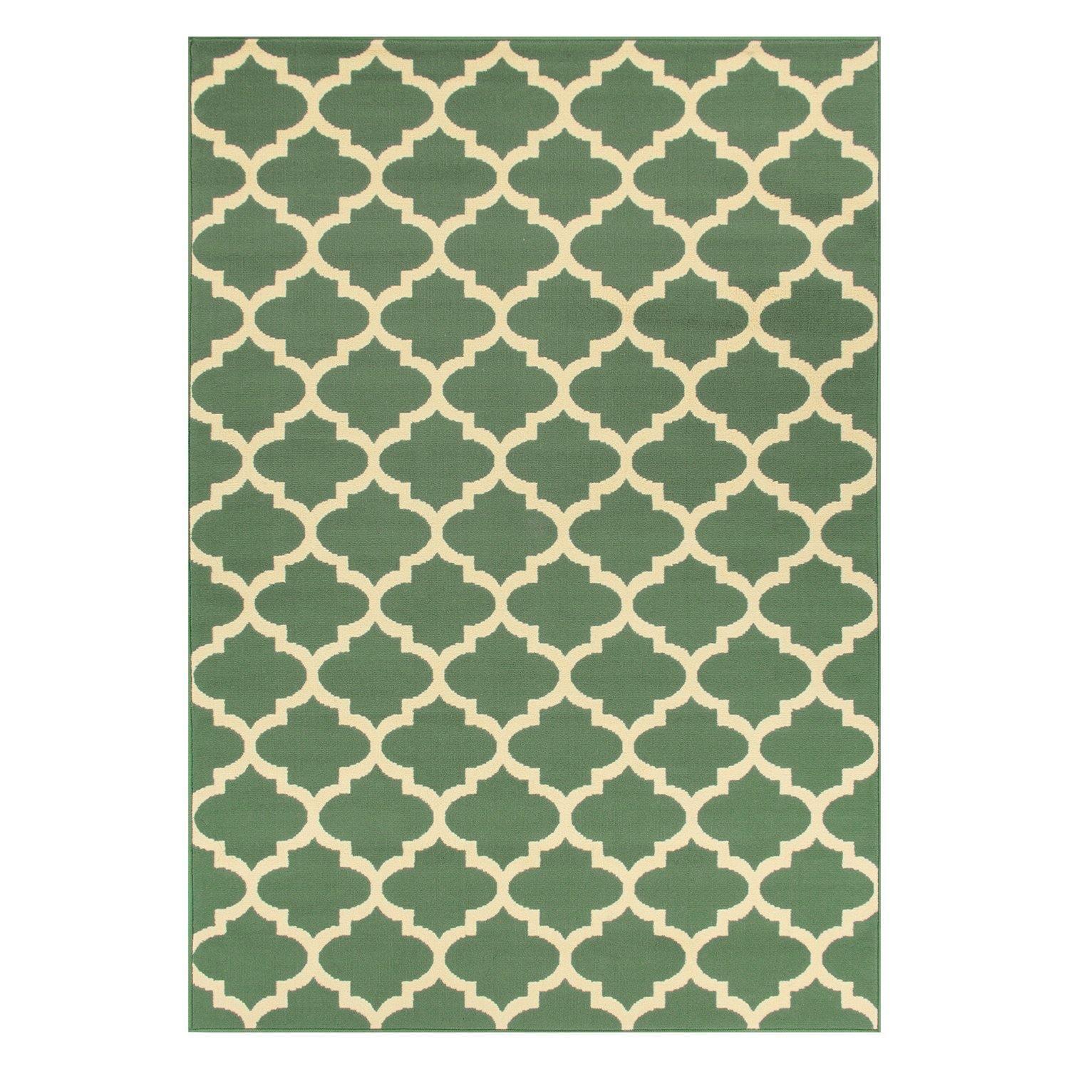Modern Contemporary Quatrefoil Trellis Rug FredCo