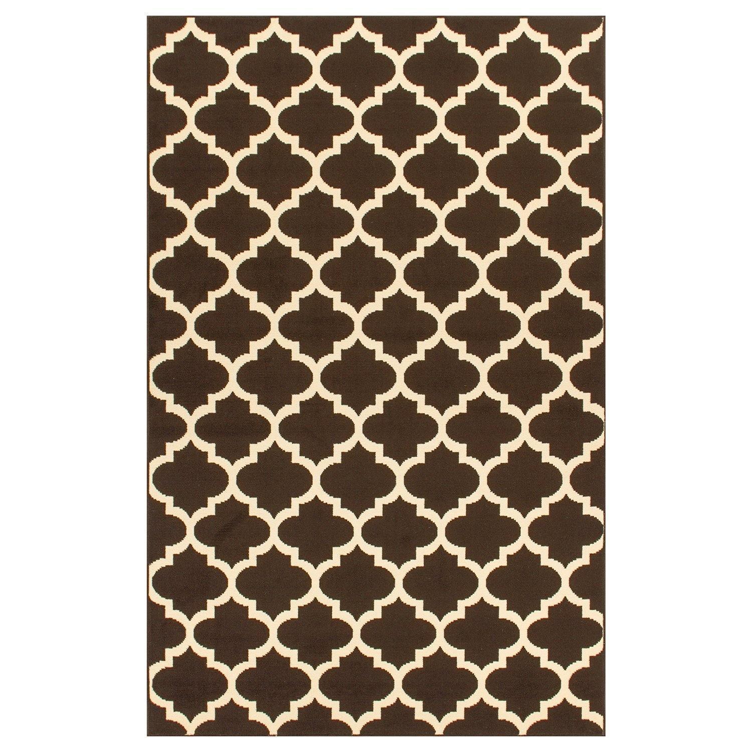 Modern Contemporary Quatrefoil Trellis Rug FredCo