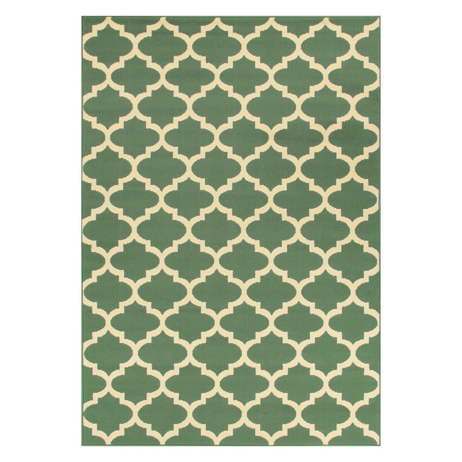 Modern Contemporary Quatrefoil Trellis Rug FredCo