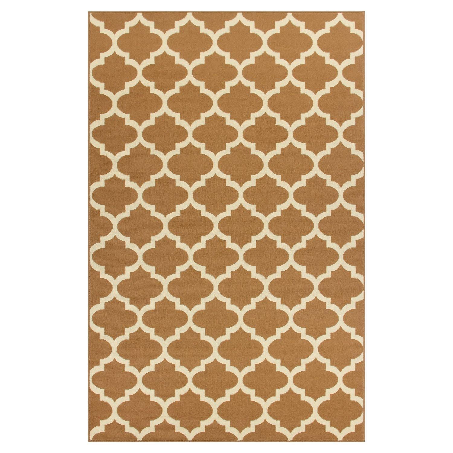 Modern Contemporary Quatrefoil Trellis Rug FredCo