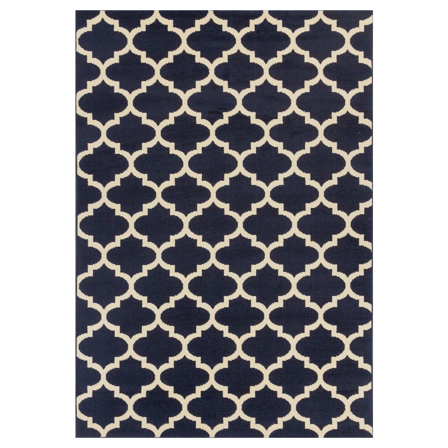 Modern Contemporary Quatrefoil Trellis Rug FredCo