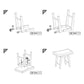 Modern Makeup Dressing Stool FredCo