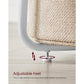 Modern Nightstand with Fabric Basket FredCo