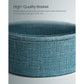 Modern Nightstand with Fabric Basket FredCo