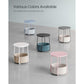Modern Nightstand with Fabric Basket FredCo