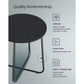Modern Nightstand with Fabric Basket FredCo