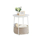 Modern Nightstand with Fabric Basket FredCo
