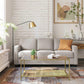 Modern Upholstered Sofa with Cotton-Linen Surface FredCo